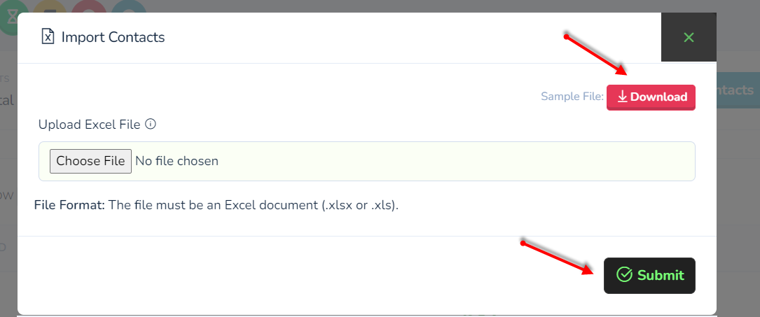 Import Contacts Screenshot